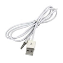 3.5mm AUX Audio Male to USB 2.0 Male Charge Cable Adapter Cord For Car iPod
