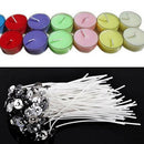 100pcs Candle Wicks Low Smoke Pre Waxed Wick with Tabs Sustainers Cotton Core AU