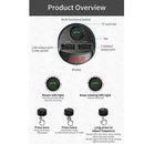 Bluetooth Car Kit MP3 FM Transmitter Music Dual USB Phone Charger Black