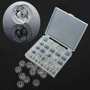Plastic Sewing Machine Spools Thread Storage Case Box with 25 Single Bobbin