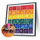 5D DIY Full Drill Diamond Painting Color Geometric Cross Stitch Embroidery