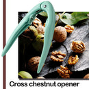 Stainless Steel Chestnut Opener Nuts Sheller Walnut Opening Tools (Green) A