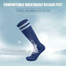 Child Sport Football Soccer Over Knee Baseball Hockey Long Sock (Navy Blue) A