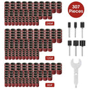 307 Pieces Drum Sander Set Sanding Drum Kit 300 Pieces Sanding Band Sleeves