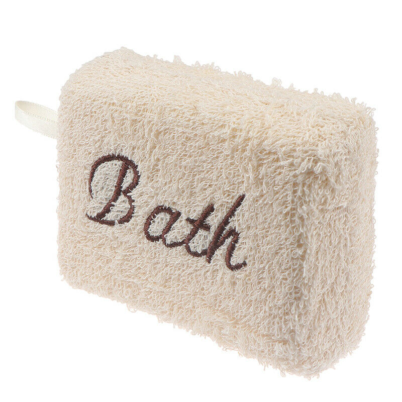Bath Sponge Shower Rectangle Soft Natural Fiber Brush Clean Rich Foam Hands W Gw