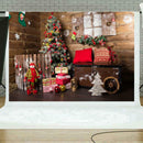 Christmas Backdrop Cloth Family Scene Fabric Festival Party Household Decor