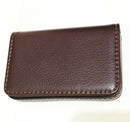 Leather Business Card Holder Name Case with Magnetic Shut Coffee