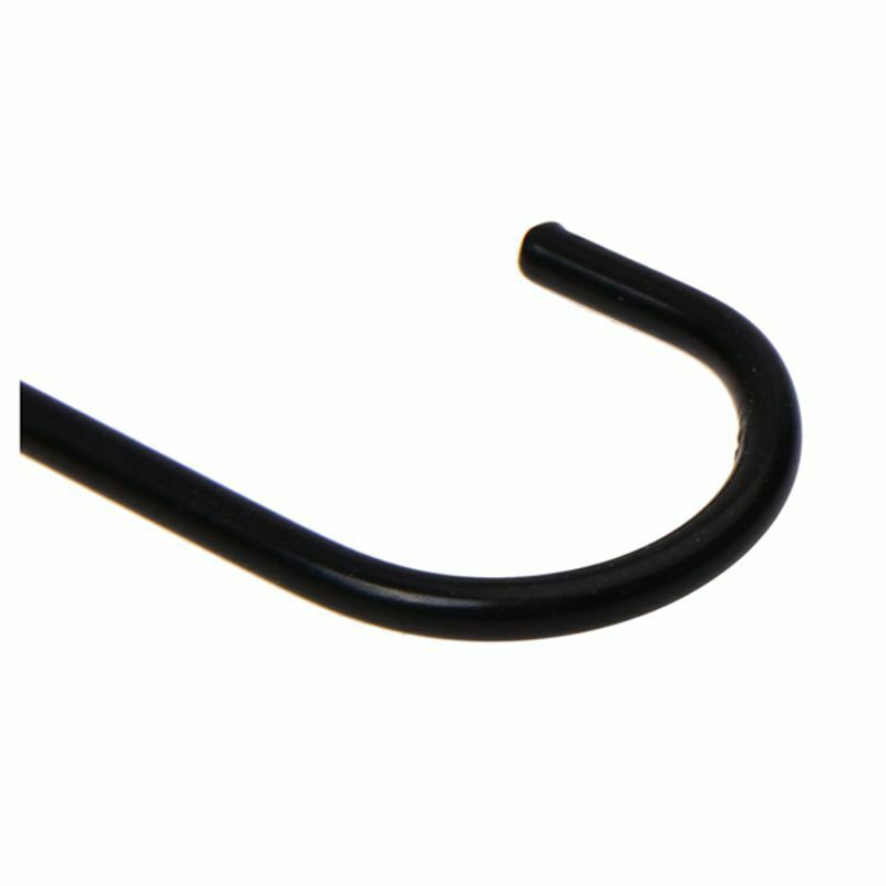 1 x 3" S-Shape Metal Hook---Black Y6J2