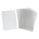 60-pack L-Type Clear Plastic Document Folder A4 Binder Pockets Easy to Carry
