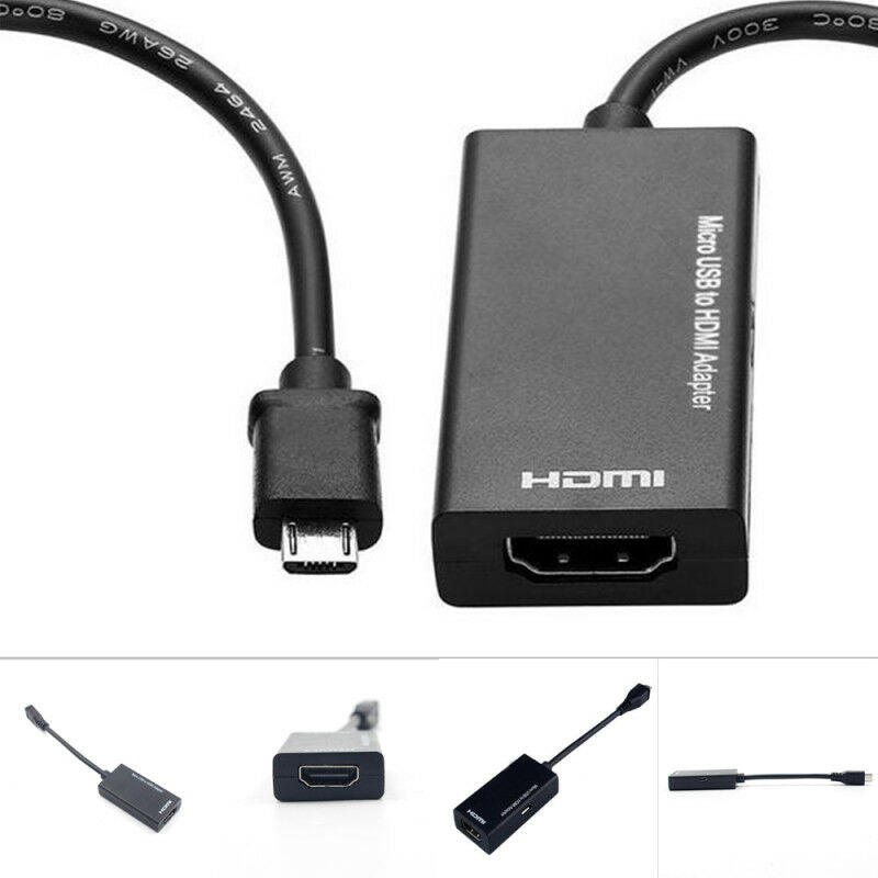 Micro USB 2.0 MHL To HDMI Cable Adapter 1080P For Android Smart Phone Connectors