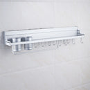 Wall Mounted Pot Pan Rack Multifunctional Kitchen Bookshelf Storage Rack wi