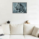 Black White Leopard 5D Animal Diamond Embroidery Full Round Drill Diy Diamo