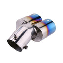 Stainless Steel Dual Exhaust Pipe Car Rear Tail Muffler Tip Throat Liner