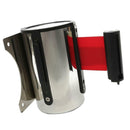 Fixture Display Stanchion Queue Barrier Retractable Ribbon 6.56ft Belt Red