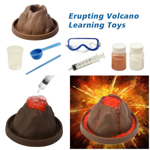 Gift DIY Erupting Volcano Funny Science Kit Learning Toys Kids Experiment