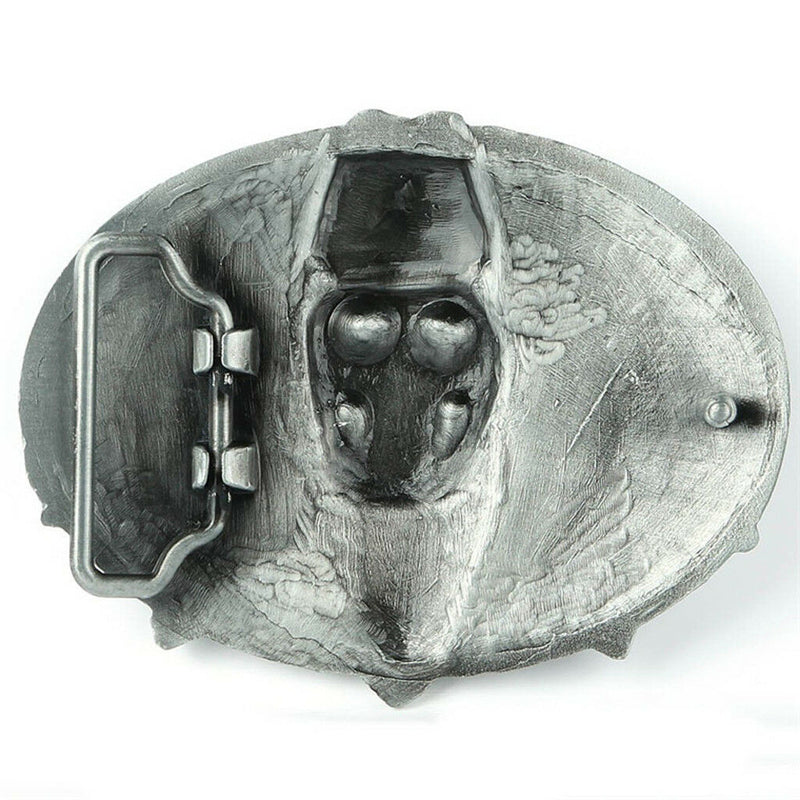 Gothic Skeleton Ghost Head Halloween Hip Hop Cowboy Biker Mens Belt Buckle