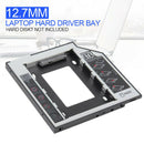 Universal Optical Bay 12.7mm SATA HDD SSD Hard Drive Caddy Adapter for laptop