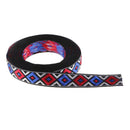 3 Yards x 13mm Ethnic Embroidered Jacquard Ribbon Boho Embellished Trimmings