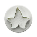 3pcs White Fondant Gum Paste Plunger Cutter - Maple Leaf N4F4