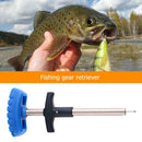 Small Size Fishing Lure Remover Fish Aluminum Tube Hook Detacher (Blue)  A