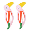 2pcs Kids Cute Colorful Fruit Hair Clip Snap Hairpin Hair Accessories (D) A