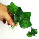Artificial Green Plant Leaf Betta Hammock Fish Rest Bed Aquariums Decoratio L5J2