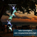 Solar Powered Wind Chimes Lights Hanging Colorful LED Garden Outdoor Garden Lamp