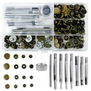 50 Set 4 Sizes Leather Rivets Single Cap Rivet Tubular Metal Studs With 9 P A5V1