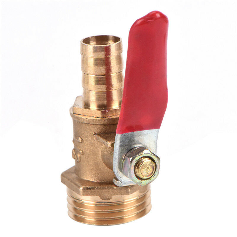 1/4 12MM M/F Full Port Inline Brass Water Air Gas Fuel Line Shut-off BallValve3C