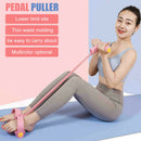 Rally Fitness Sit-Up Pedal Pull Rope Four Tube Puller Training Band (Pink)