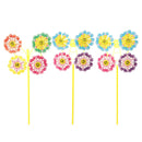 10 Pieces Of Four Flowers Pinwheels Wind  For Outdoor Garden Party