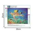DIY Diamond Painting Embroidery Sea Turtle Round Rhinestones Cross Stitch