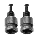 2 Pack 1/2 Inch Shank Electric Drill Chuck Adapter for Impact Wrench Conversion,