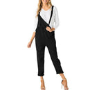 Women Casual Straps Pockets Jumpsuit Ladies Loose Solid Sleeveless Rompers