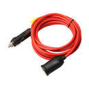 12FT 12V 24V Car Cigarette Lighter Female Socket Extension Cable Connector