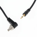 1 Meter 2.5mm to Male Flash PC Sync Cable Cord with Screw Lock for Canon Nikon