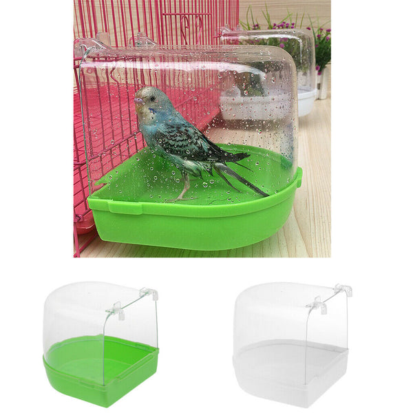 2x Bird Parrot Bathtub With Universal Clips