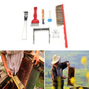 7Pcs Kit Beekeeping Equipment Tool Bee Brush Catcher Fork Cage Queen Hive TNV