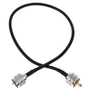 50cm UHF Connectors Male To Male Plug Coax Pigtail Cable Cord RG58 Coaxial Ca FT