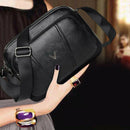 Washed PU Crossbody Bag Large Capacity Mother Elegant Zipper Shoulder Pouch