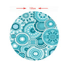 Table Cover Cloth Tablecloth for 1.5m Diameter Tables Restaurant BBQ [60 Inch]