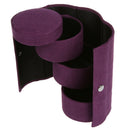 Bracelet Ring Necklace Earring Display Stand Case Storage Travel Box - Purp