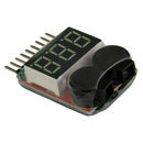 RC Lipo Battery Low Voltage Alarm 1S-8S Buzzer Indicator Checker Tester Sup H2Z7