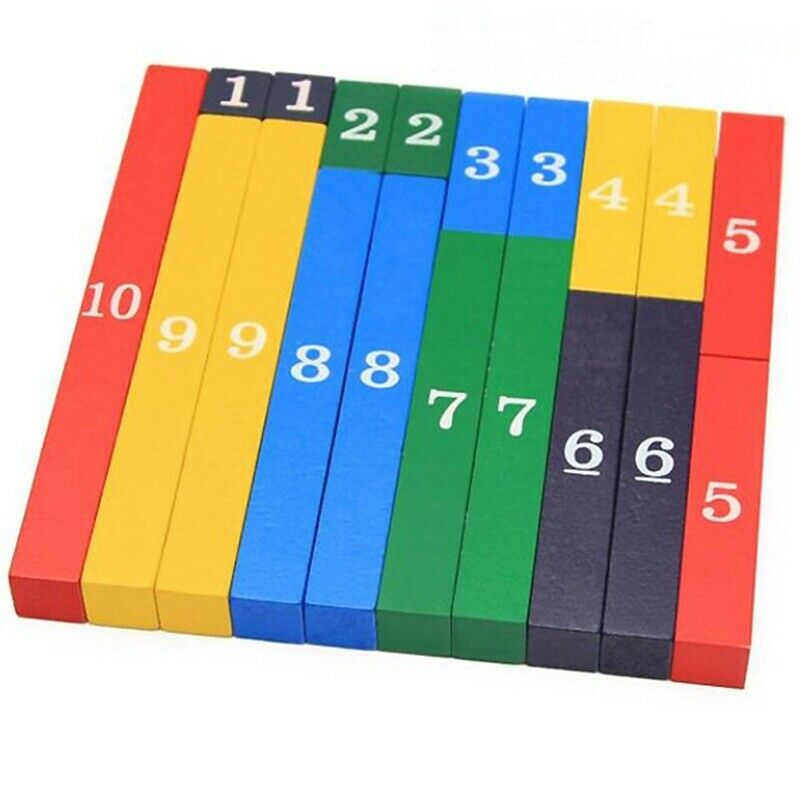 Educational Wooden Digital Building Block Toys Children Baby Toys 1-10 Math N8V3