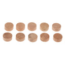 Set of 10 Round Trumpets Cornet Water Key Cork Pads Dia. 10mm Brass Instrument