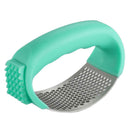 Stainless Steel Manual Garlic Presser Ginger Chopper Kitchen Tool (Green) A