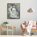 Painting By Numbers Kit DIY Wedding Dress Canvas Oil Art Picture Craft