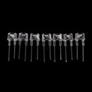 50pcs/lot 8mm super white bright straw hat bright lamp emitting diode FT