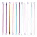 32pc MULTI COLOURED STAINLESS STEEL CROCHET HOOKS YARN KNITTING NEEDLES2-8MM