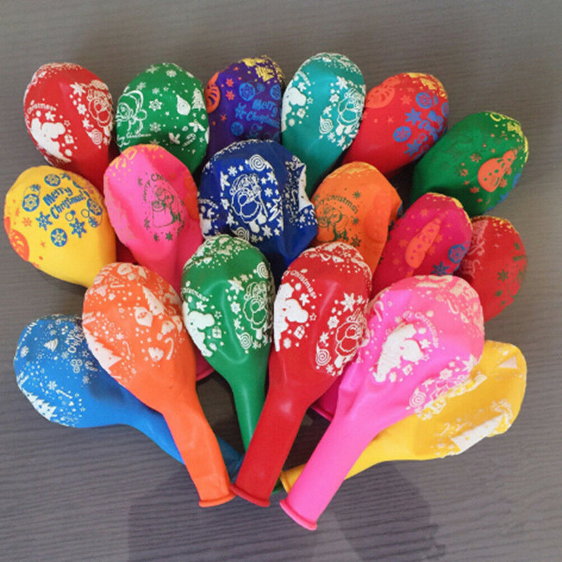 10pcs 12inch Latex Printed Balloon Celebration Party Wedding Birthday Kids LJ